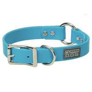 Terrain D.O.G. Brahma Webb Hunting Dog Collar, 1" x 21", Hurricane Blue Large